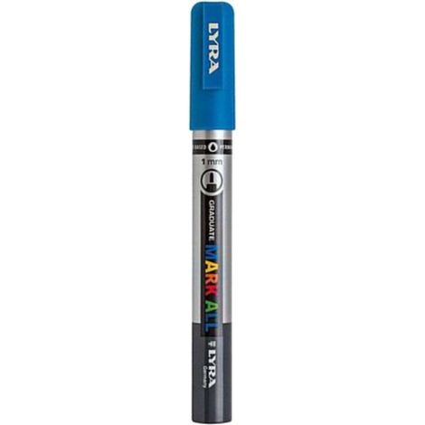 Lyra Mark All Punta Fine 1Mm. Azzurro X6