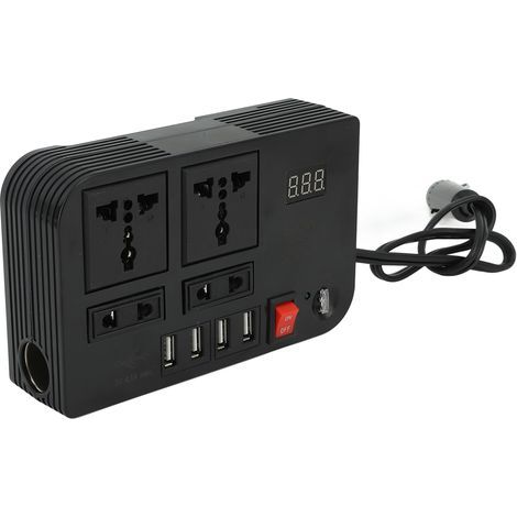300-W-Kfz-Wechselrichter (12 V auf 220 V) mit 4,1-A-USB-Ausgang und Mehrfachschutz (1/5)