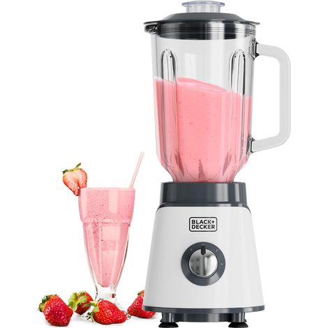 Blender 1000W Pichet en verre 1,5 L Lames inox 4 dents amovibles Broie la glace 2 vitesses + Pulse Compatible lave-vaisselle Système de sécurité (1/5)