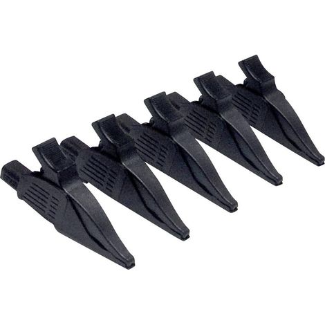 Chauvin Arnoux P01102099 Pince crocodile connecteur mâle 4 mm CAT III, CAT IV noir
