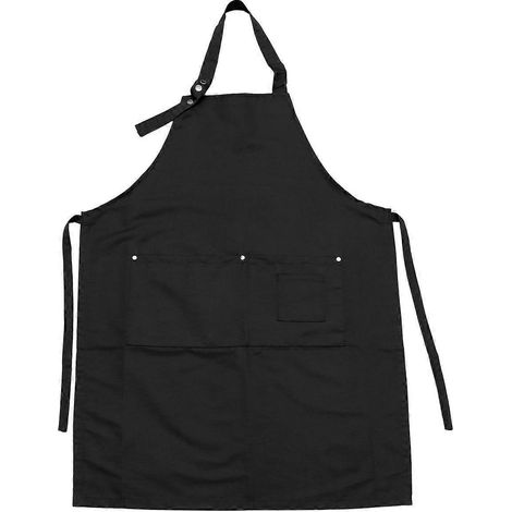 Tablier de coiffeur/coiffeuse multi-usage (1 pièce) - Tablier de protection pour la cuisine - Récupérateur de déchets-Black (1/3)