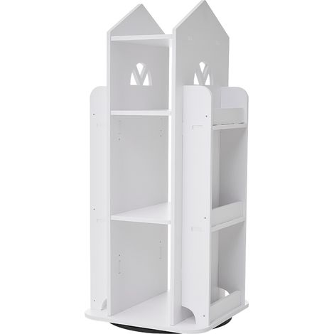 4-Tier Castle Kids Rotating Bookshelf (1/2)