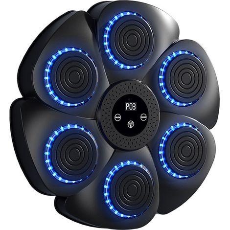 Machine De Boxe Musicale 2025 pour Adultes Et Enfants, Machine De Boxe LED Intelligente, But De Boxe Mural, 9 RéGlages De Vitesse Et Mode De Comptage