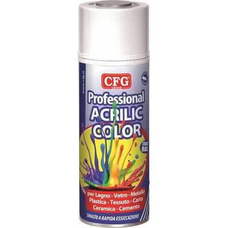 Smalto acrilico spray ral 9005 nero opaco 400ml cfg sw9005
