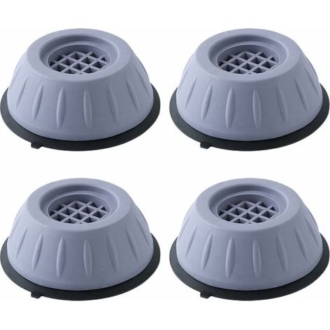 4Pcs Anti Vibration Pads Washing Machine Anti Vibration Mat Washing Machine Rubber Non-Slip Shock and Noise Suppression Feet, Non-Slip for Washing Machine Refrigerator, Raised 3cm (1/5)