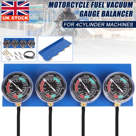 Holdfiturn Carb Carburettor Vacuum Balancer Gauge 4 Cylinder Gauges Kit for Motorcycle (1/5)