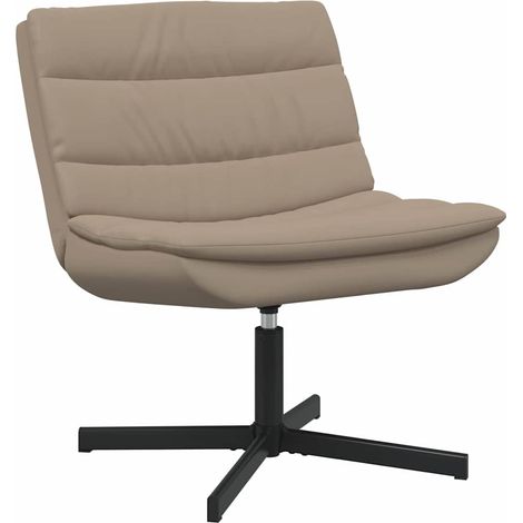 Maison Exclusive - Sedia girevole Cappuccino 63 x 75 x 76 cm PU