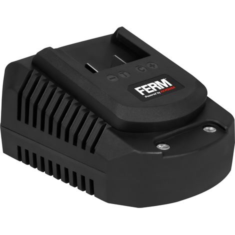 FERM AX-Power - Cargador rápido 20V - Base de carga rápida