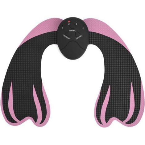 Machine massage lifting fessier EMS - Stimulation musculaire hanches - Noir et rose - Modelage corporel (1/4)
