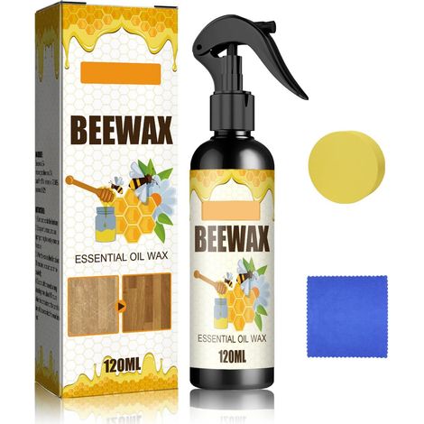 Natural Micro-Molecularized Beeswax Spray,Spray De Cire D'abeille Molécularisée,Sprays De Cire D'abeille Micro-Moléculaire Naturelle,Pour Meubles,Sols,Tables,Armoires (1/5)