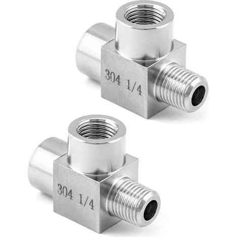 Filiyano – Kit de 2 raccords de tuyauterie en acier inoxydable 304 (1/5)