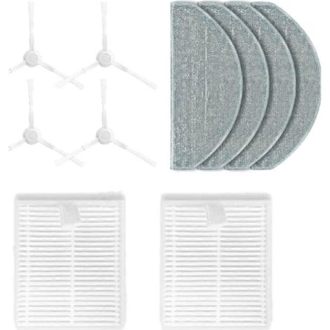 10PCS Pièces de rechange pour robot Aspirateur E10 E12 B112 Accessoires d’aspirateur Brosse latérale Hepa Filtre Vadrouille (1/5)