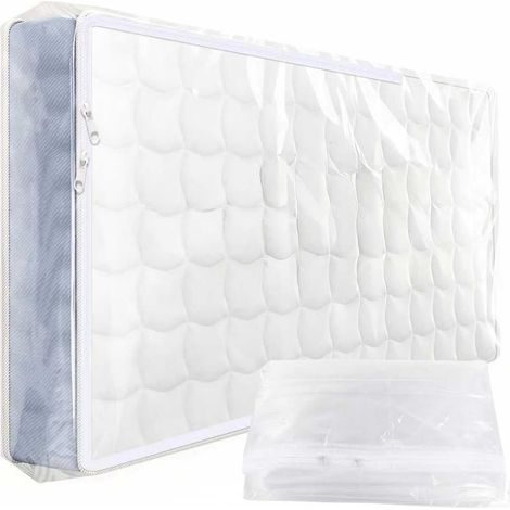 Sac Matela Housse Protection Plastique Rangement Matela 90x200cm (1/5)