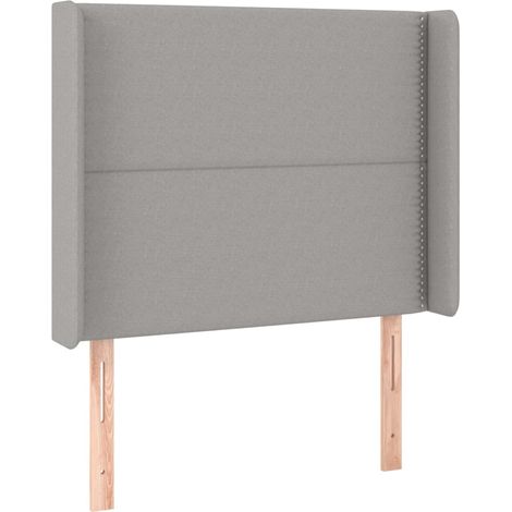 Maison Exclusive - Testiera ad Orecchio Grigio Chiaro 93x16x118/128 cm in Tessuto (1/5)