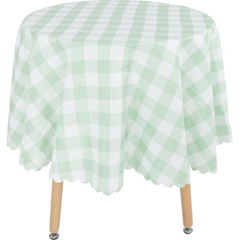 Nappe ronde en polyester imperméable et facile à nettoyer (1/5)