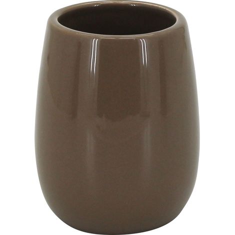 TrendLine Zahnputzbecher Adoro braun Zahnbürstenhalter Badbecher Becher