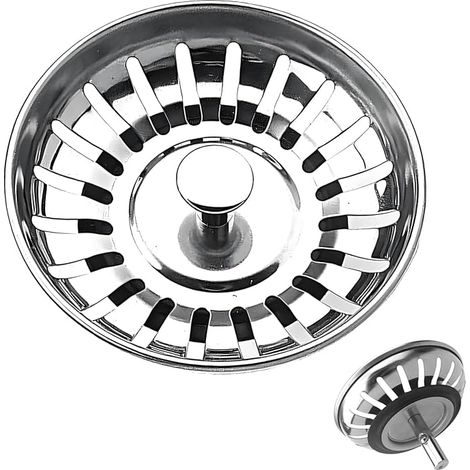 Universal Kitchen Sink Plug 78 mm Stainless Steel (1/5)