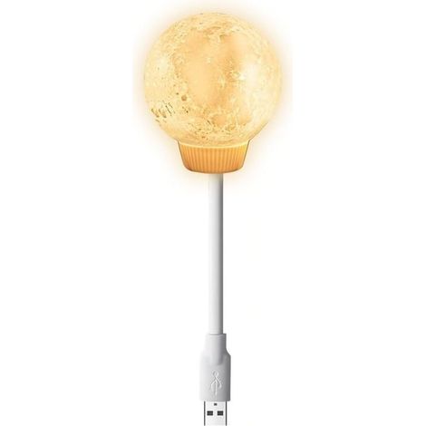 Moon Lights for Bedroom, Moon Lamp LED Moon Night Light USB Powered Voice Control with Timers Bedroom Decor, Dimmable Smart Bedside Lamp (1/5)