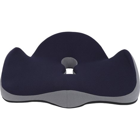Coussin d'assise 49 x 41 x 15 cm en coton à mémoire de forme, rebond lent en 5 secondes, ergonomique, confortable, pour un soutien optimal et un soulagement des points de pression. (1/5)