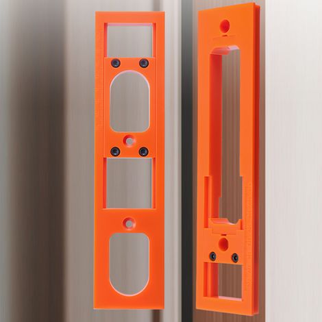 Gabarit de rainurage 3D pour charnières : positionnement précis, gabarit de guidage pour défonceuse de charnières 3D dissimulées de 2-1/2 à 6 pouces (1/5)
