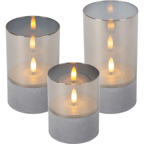 VELAS Lampe de tab.-Lot de 3