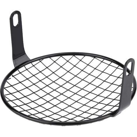 6,5 Zoll Motorrad-Scheinwerfergrillabdeckung, runder Retro-Eisengrill für Cruiser und Chopper, passgenauer Scheinwerferschutz (quadratischer Grill) (1/5)