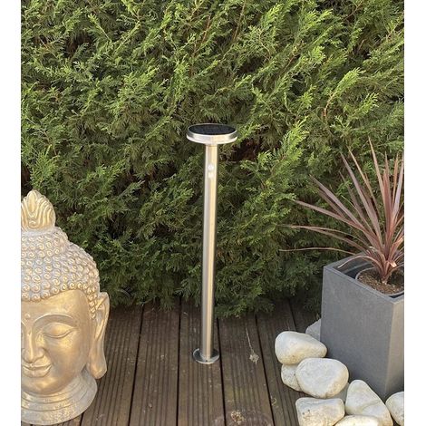 Borne extérieure LED solaire LIVING, avec détecteur - 3 modes