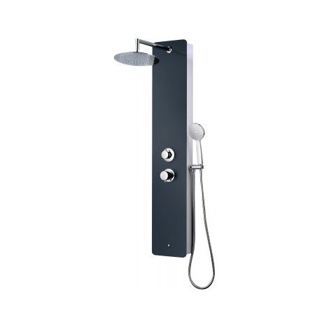 Rousseau Eris Hydro-Massage-Duschsäule Anthrazit