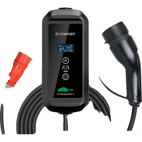 Chargeur EV, puissance de 11KW, réglages de courant ajustables, TYPE2 (1/5)
