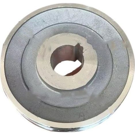 Aluminium-Motorriemenscheibe Typ A mit einer Nut für Luftkompressoren, 100 mm Durchmesser, 19 mm Innenbohrung und 13 mm Riemenbreite (97 x 19) (1/5)