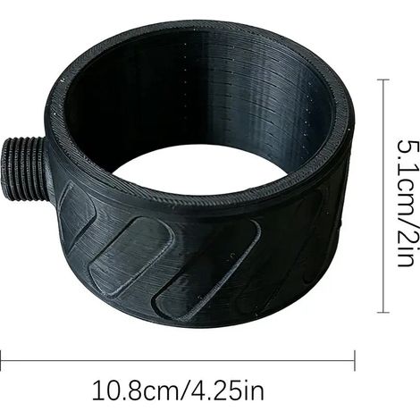 (A) Pommeau de douche pour homme, à main, à gros trous, masseur spiralé, universel, facile à installer pour la maison, l'appartement, le camping-car, la salle de sport ou tout autre véhicule. (1/5)