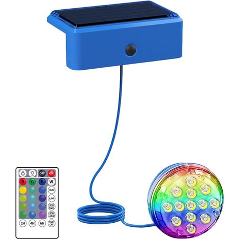 Lampes solaires pour piscine  Éclairage de bassin à énergie solaire avec minuterie  Éclairage décoratif étanche à couleurs changeantes pour jardins et centres de bien-être