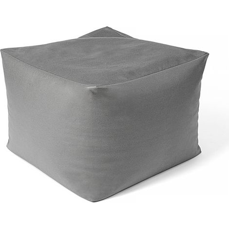 Paco Home In- & Outdoor Sitzsack Wohnzimmer Sitzkissen Hocker Sitzhocker Bodenkissen Pouf Anthrazit 2, 50x50x40
