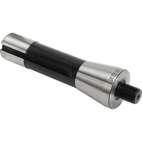 Mandrin de perçage fileté 1/2in, queue R8, acier au manganèse, longueur 20mm, adaptateur de fraisage R8 (1/5)