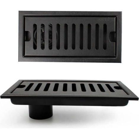 Siphon de sol vertical 20 × 10 cm en acier inoxydable 304 – Clapet anti-retour et piège à odeurs – Pour toilettes et cuisines – (1/5)