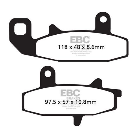 EBC FA147 Bremsbeläge (Satz für 1 Bremsscheibe)