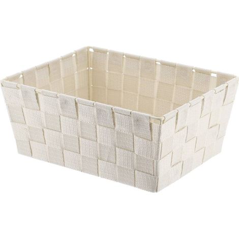 Paniere dressing polyester l19,5xp25xh10,5 cm - ivoire - Tendance