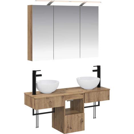 Badezimmerschrankset 4 pcs 100 x 14,5 x 70 cm Holzwerkstoff vidaXL