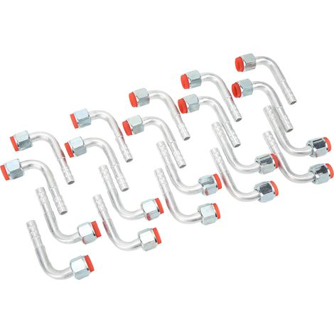 Lot de 20 raccords à barbes coudés à 90° avec joint torique femelle pour tuyau de climatiseur, adaptateur de joint 1/2 po (1/5)