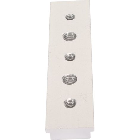 100-mm-T-Nut-Gehrungsschiene mit Löchern, Aluminiumlegierung, Auswurfschiene für elektrische Kreissägen, Werkbankbefestigung, Silber (1/5)