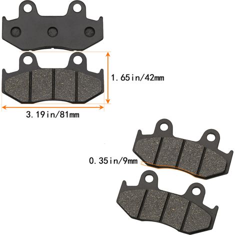 Compatible with Suzuki AN250 (1998-2006) and AN400 (1999-2006) Tianlang 250/400 front brake discs.