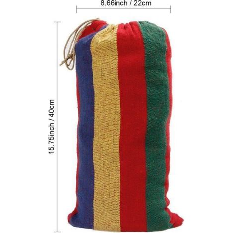 Hamac de camping 2 personnes 280x150cm - Rouge (1/4)