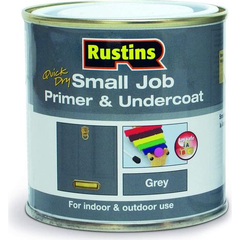 Rustins SGPU250 Small Job Primer & Undercoat Grey 250ml RUSSJPUGY250