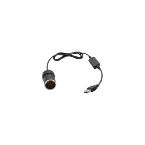 Convertidor, puerto USB a toma de mechero de coche de 12 V, cable adaptador convertidor hembra, para activador de conducción, perro electrónico, cargador de coche, 60 cm - Crezuo