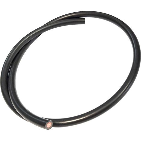 Rotolo da 2 metri di cavo di accensione in rame nero da 7 mm per tosaerba, trattore e motozappa. (1/2)