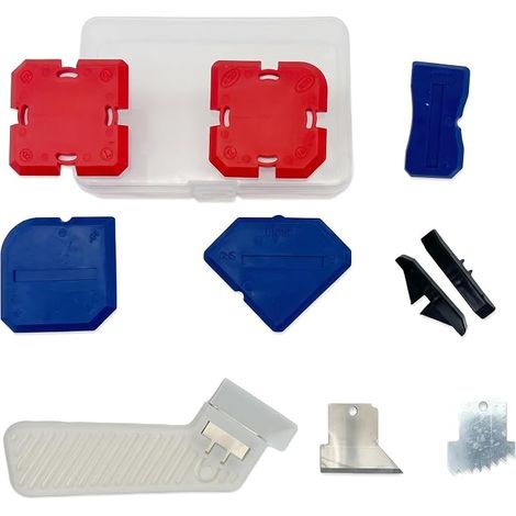 Kit 11 Outils Joint Salle de Bain, Silicone Blanc Salle de Bain (1/5)