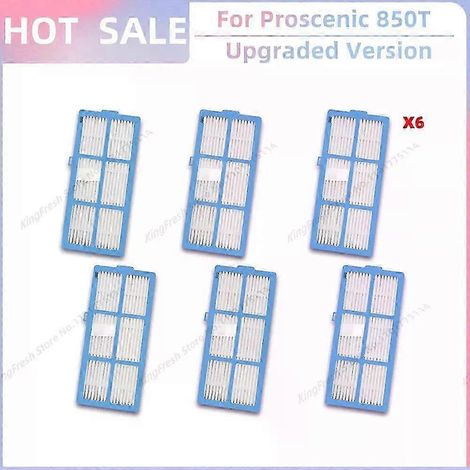 Pièces de rechange compatibles pour aspirateur robot Proscenic 850T : rouleau, couvercle de brosse principale, filtre HEPA, chiffon de nettoyagecSET F (1/4)