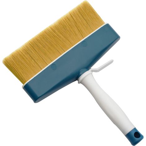 Lot de 3 Brosses à Peinture 5 Pouces - Poils Épais Imitation Soie de Porc, Manche en Plastique Robuste - Grandes Brosses Plates pour Bateau, Dépoussiérage et Travaux de Peinture - Indéformables et Fac (1/2)