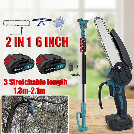 6-Inch Brushless Cordless Pole Chainsaw with Telescopic Extension (1/5)