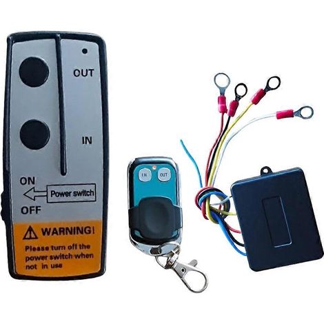 Treuil 12 V, 15 m (50 pi), télécommande sans fil, compatible avec camions, VTT, Warn et Ramsey (1/5)